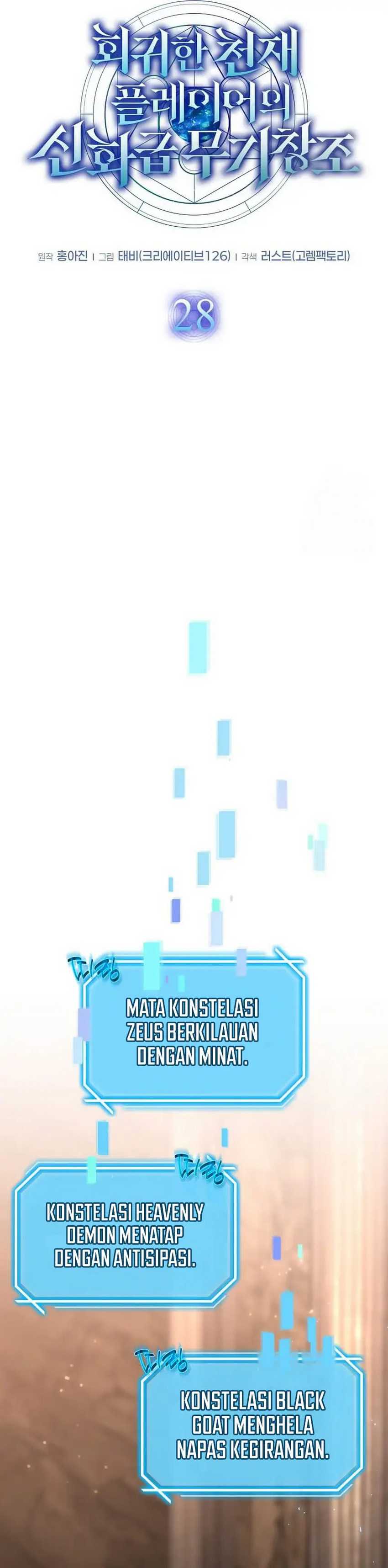 The Regressed Genius Player’s Legendary Weapon Creation Chapter 28