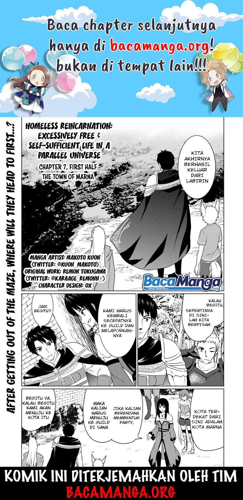 Homeless Tensei: Isekai De Jiyuu Sugiru Majutsu Jisoku Seikatsu Chapter 07.1