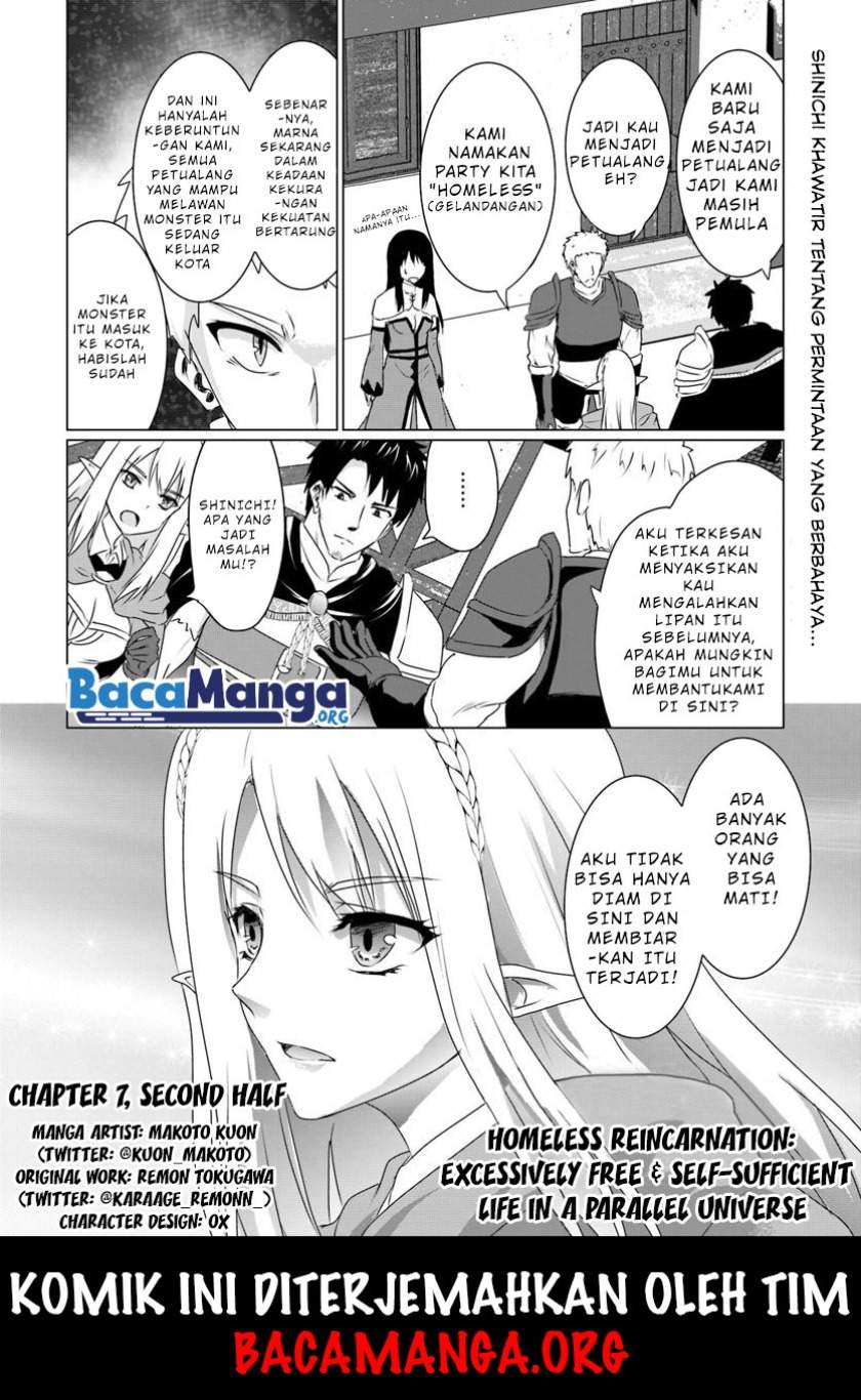 Homeless Tensei: Isekai De Jiyuu Sugiru Majutsu Jisoku Seikatsu Chapter 07.2