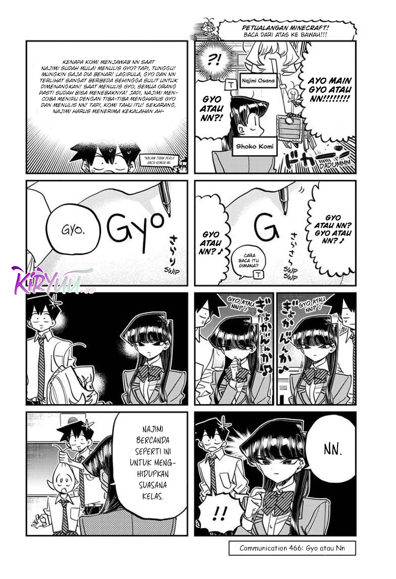 Komi san wa Komyushou Desu Chapter 466