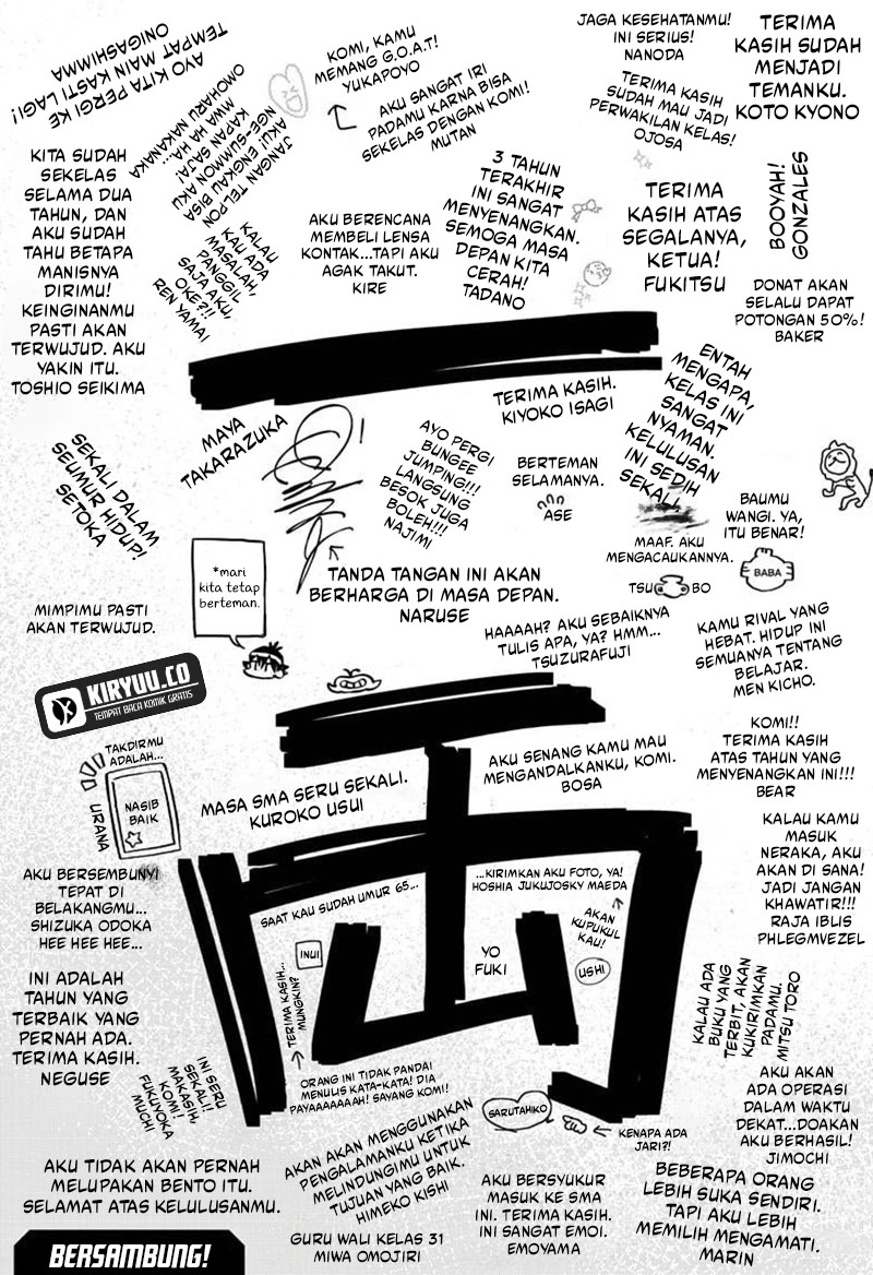 Komi san wa Komyushou Desu Chapter 497