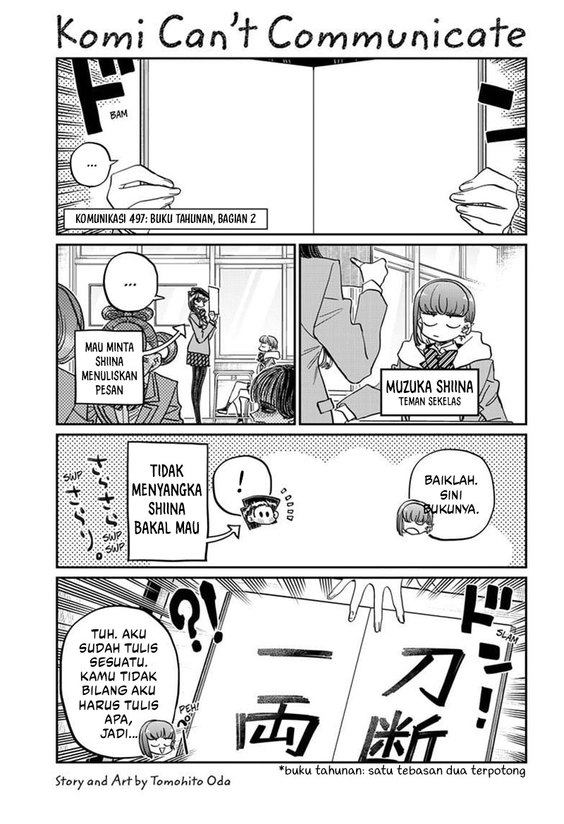 Komi san wa Komyushou Desu Chapter 497