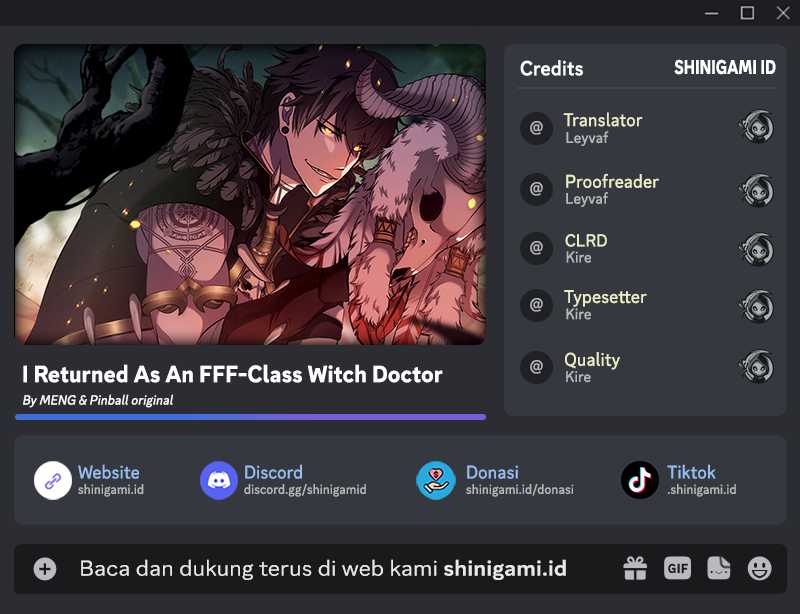 I Returned As An FFF-Class Witch Doctor Chapter 06