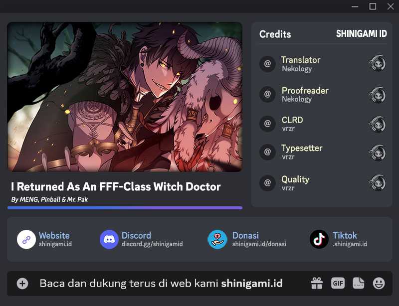 I Returned As An FFF-Class Witch Doctor Chapter 34