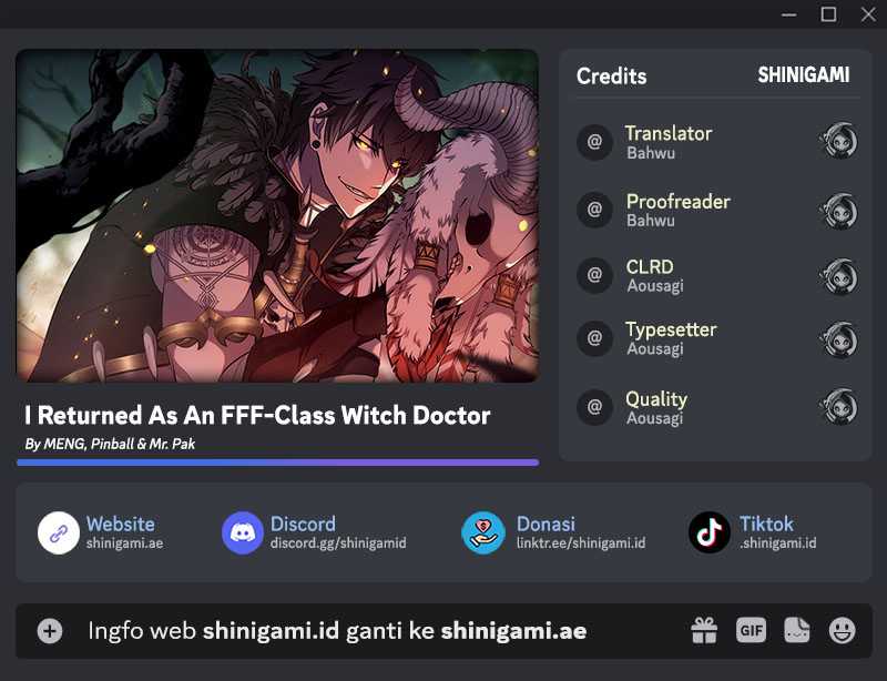 I Returned As An FFF-Class Witch Doctor Chapter 40