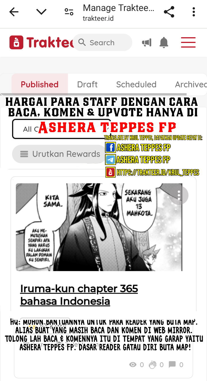 Mairimashita! Iruma-kun Chapter 361