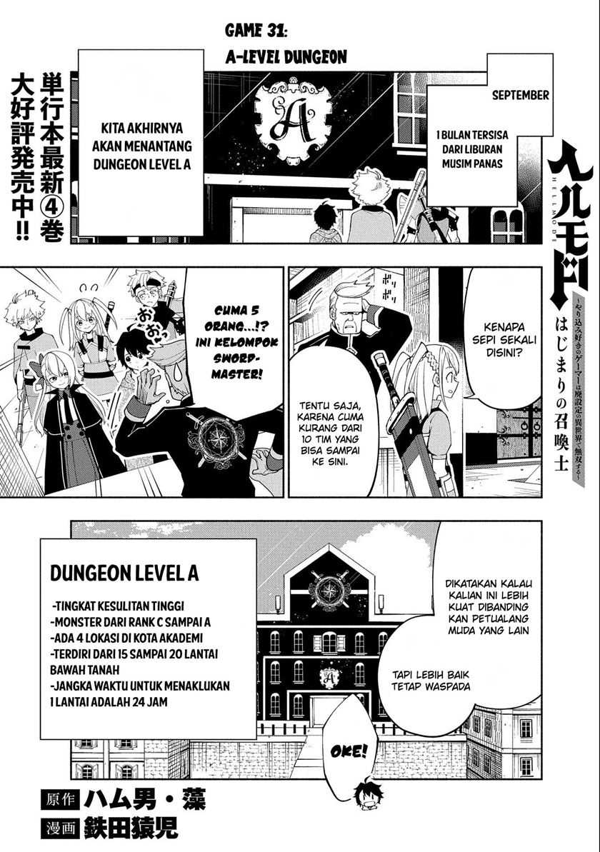 Hell Mode: Yarikomi Suki no Gamer wa Hai Settei no Isekai de Musou Suru Chapter 31