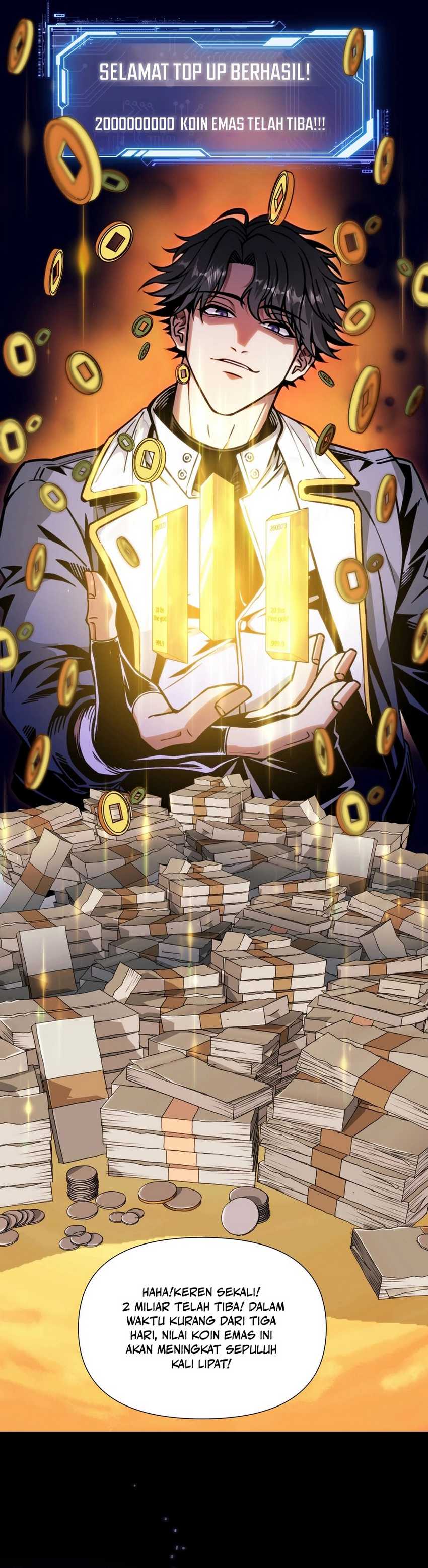 Start by changing your job to the God of Wealth and taming billions of divine pets! Chapter 01