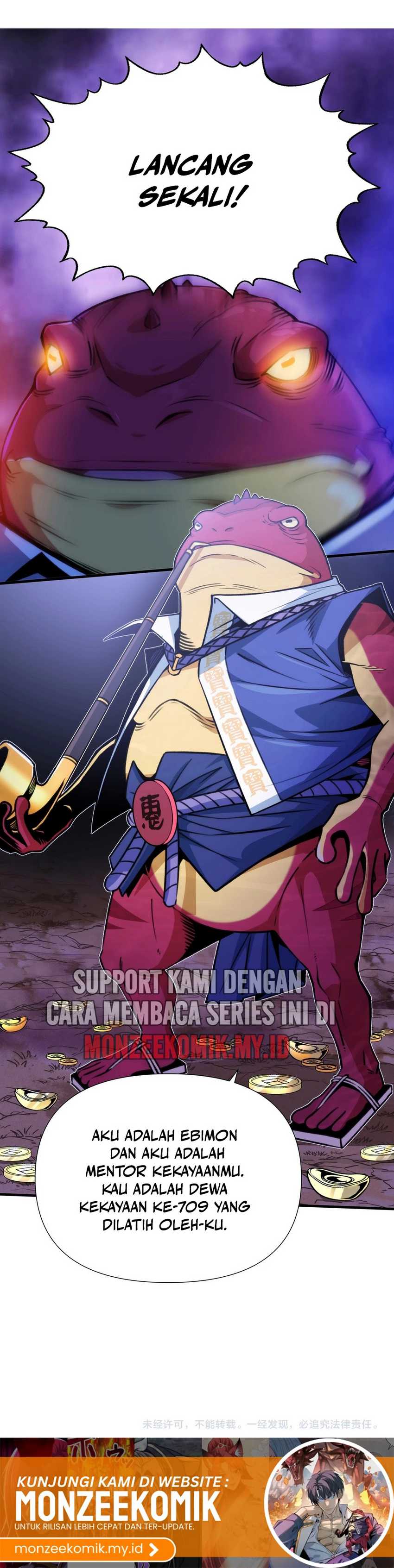 Start by changing your job to the God of Wealth and taming billions of divine pets! Chapter 01