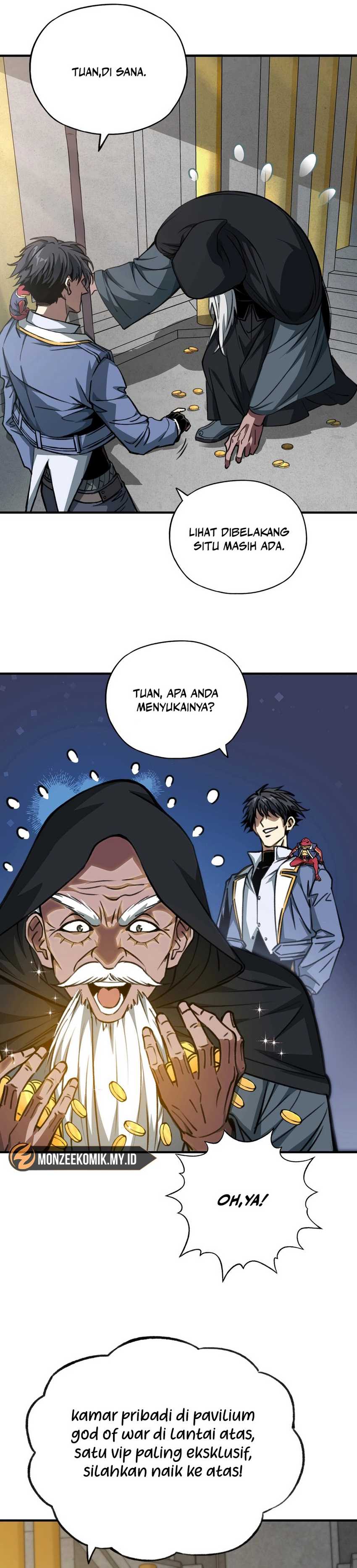 Start by changing your job to the God of Wealth and taming billions of divine pets! Chapter 02