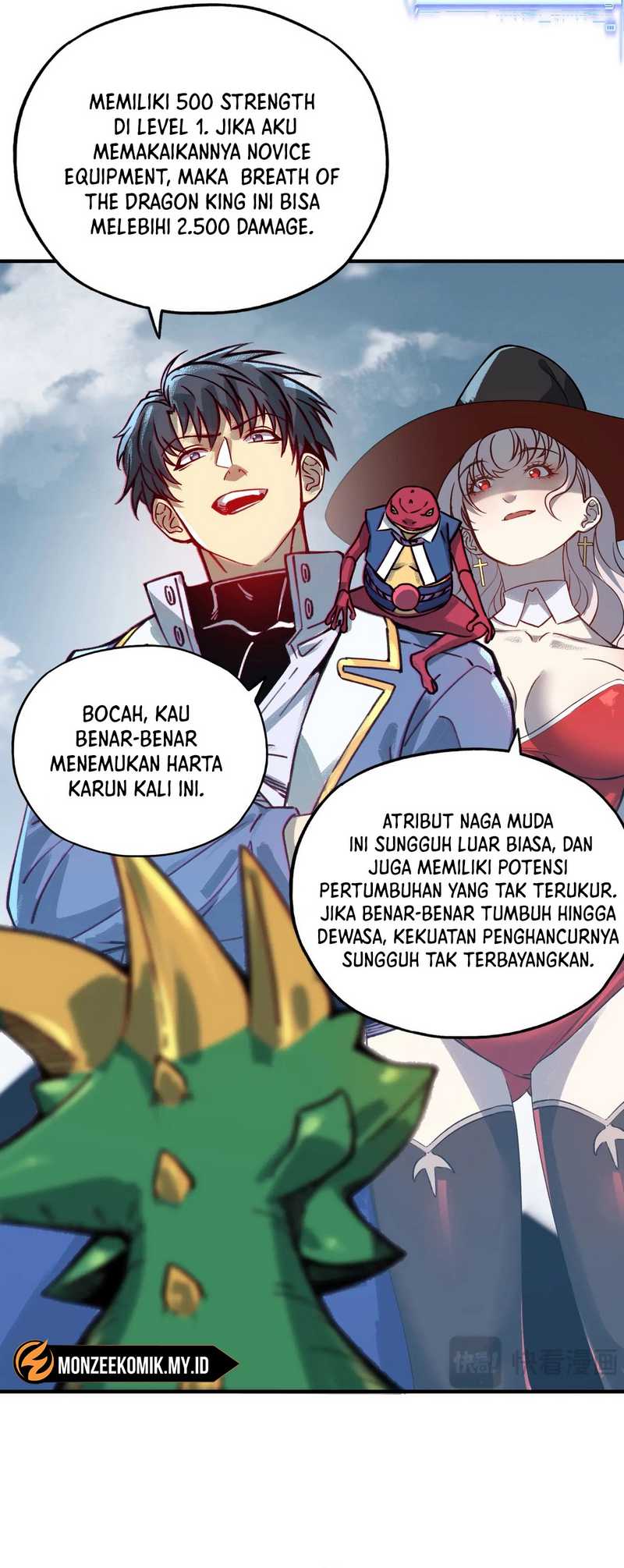 Start by changing your job to the God of Wealth and taming billions of divine pets! Chapter 04