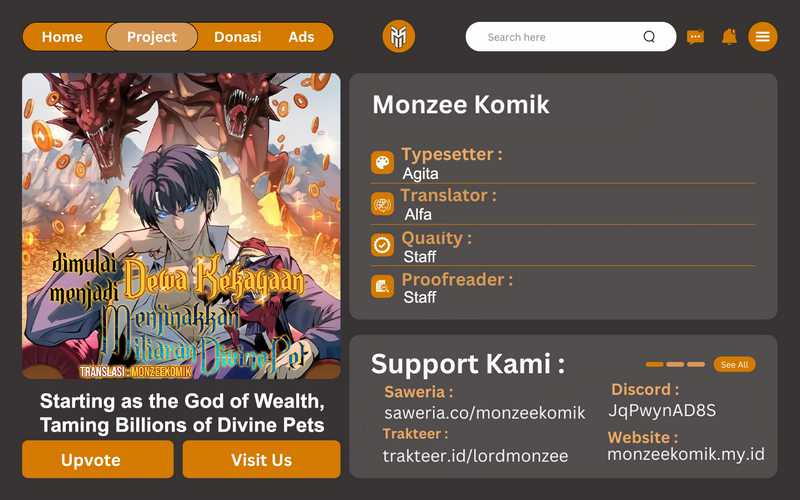 Start by changing your job to the God of Wealth and taming billions of divine pets! Chapter 12