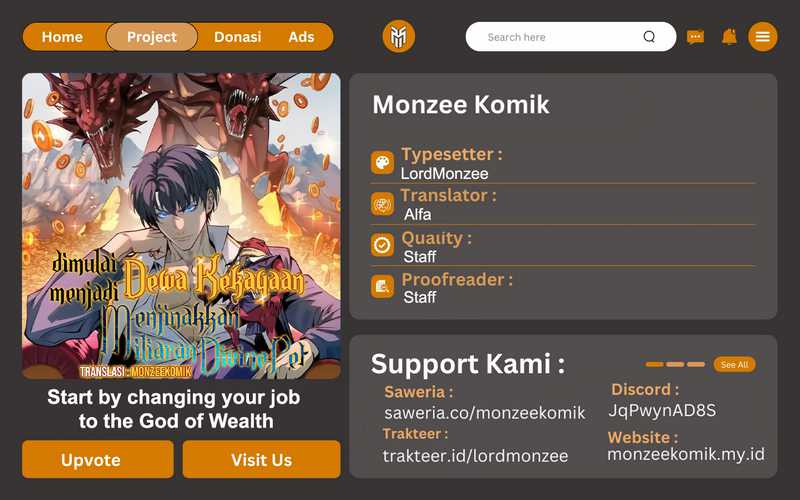 Start by changing your job to the God of Wealth and taming billions of divine pets! Chapter 15