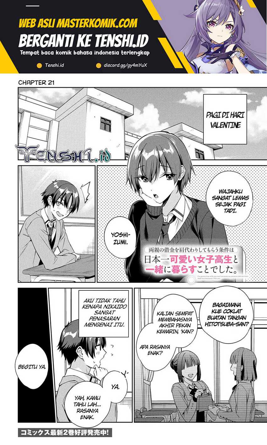 Ryoushin no Shakkin wo Katagawari Shite Morau Jouken wa Nihon’ichi Kawaii Joshikousei to Issho ni Kurasu Koto Deshita Chapter 21 page 1