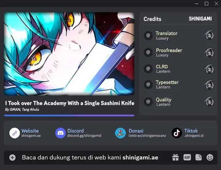 I Took over The Academy With a Single Sashimi Knife Chapter 44
