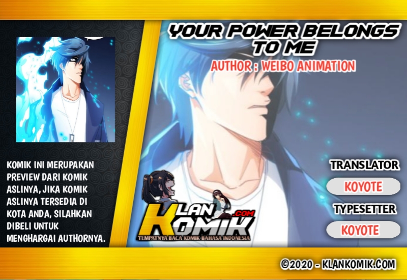 Your Powers Belongs To Me Chapter 01