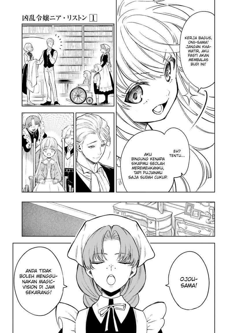 Kyouran Reijou Nia Liston – Byoujaku Reijou ni Tensei shita Kamigoroshi no Bujin no Karei Naru Musouroku Chapter 01