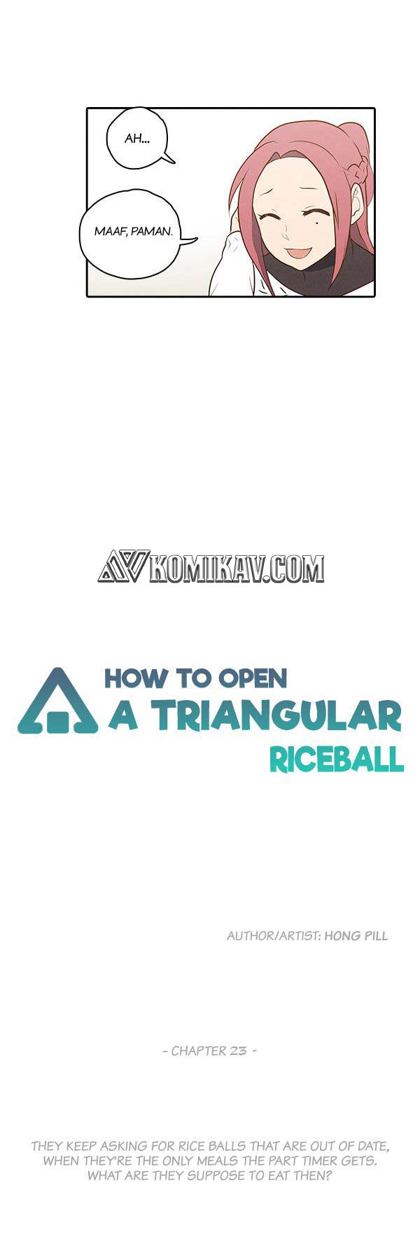 How to Open a Triangular Riceball Chapter 23