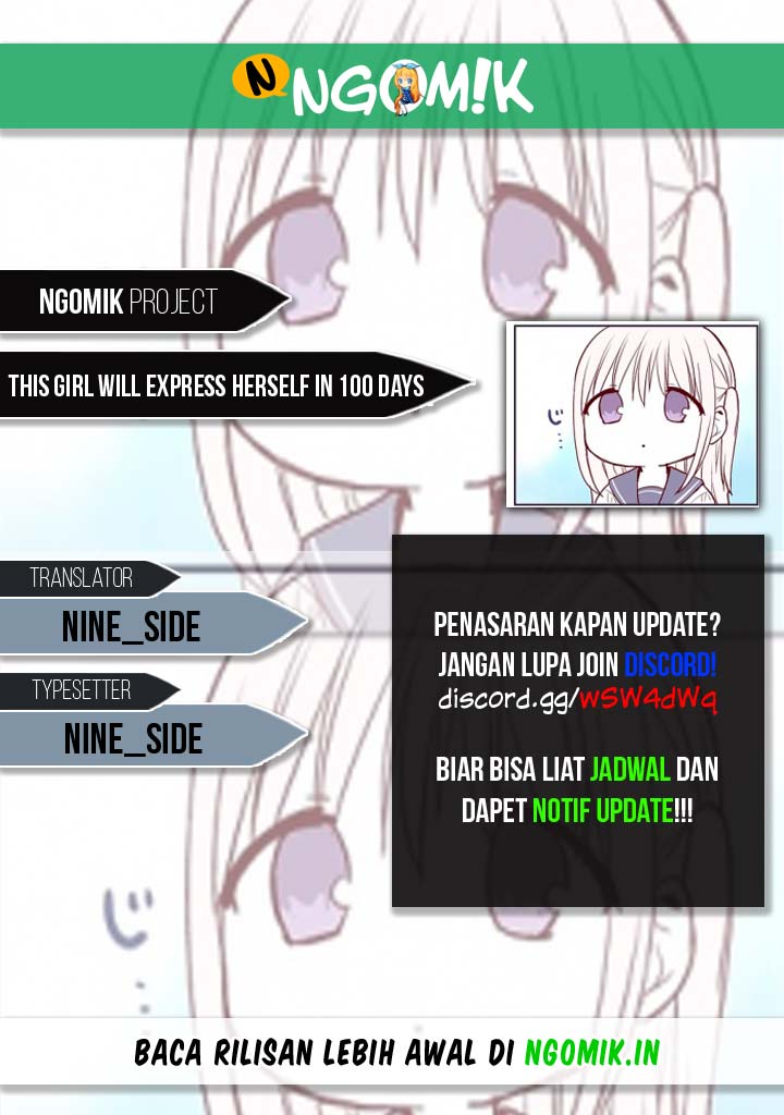 This Girl Will Express Herself in 100 Days Chapter 01 page 0
