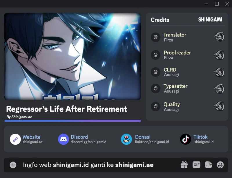 Regressor’s Life After Retirement Chapter 08
