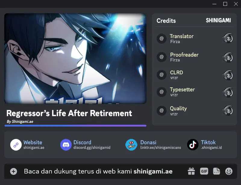 Regressor’s Life After Retirement Chapter 14