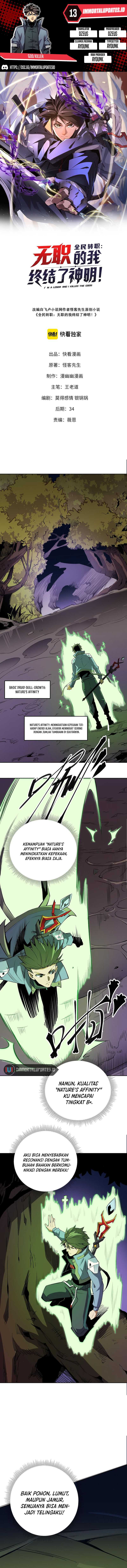 Job Changing for the Entire Population: The Jobless Me Will Terminate the Gods (God Killer) Chapter 13
