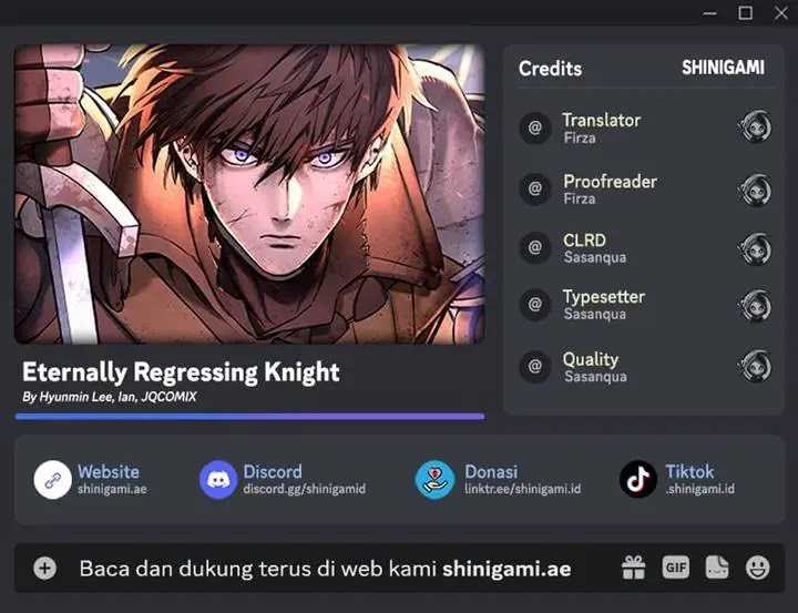 Eternally Regressing Knight Chapter 57