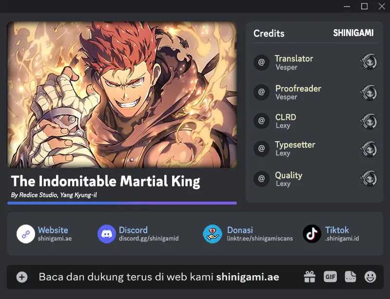 The Indomitable Martial King Chapter 01