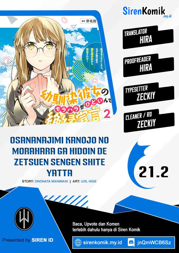 Osananajimi Kanojo no Morahara ga Hidoin de Zetsuen Sengen shite Yatta Chapter 21.2