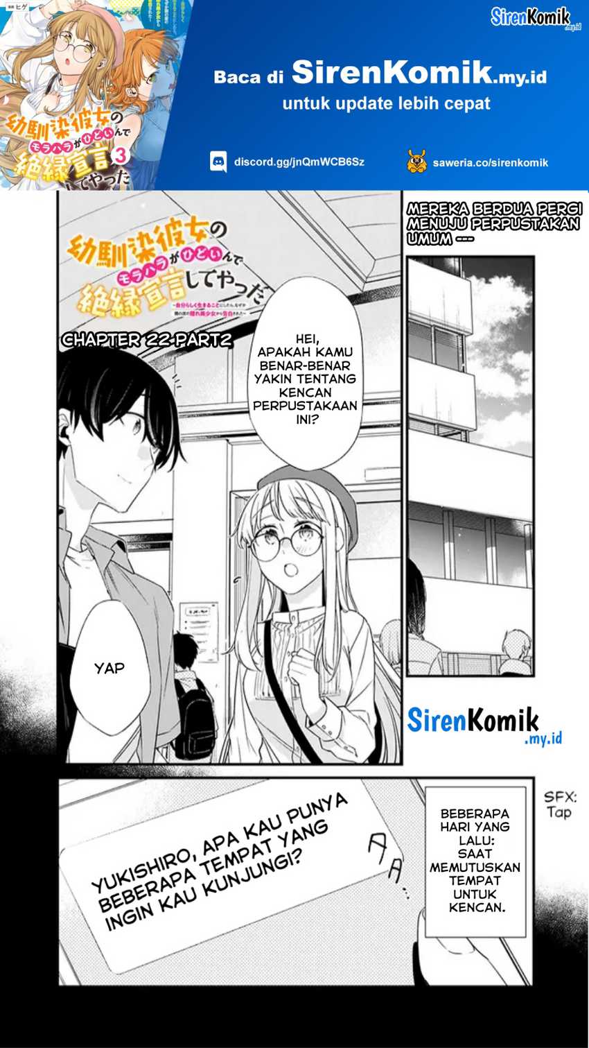 Osananajimi Kanojo no Morahara ga Hidoin de Zetsuen Sengen shite Yatta Chapter 22.2