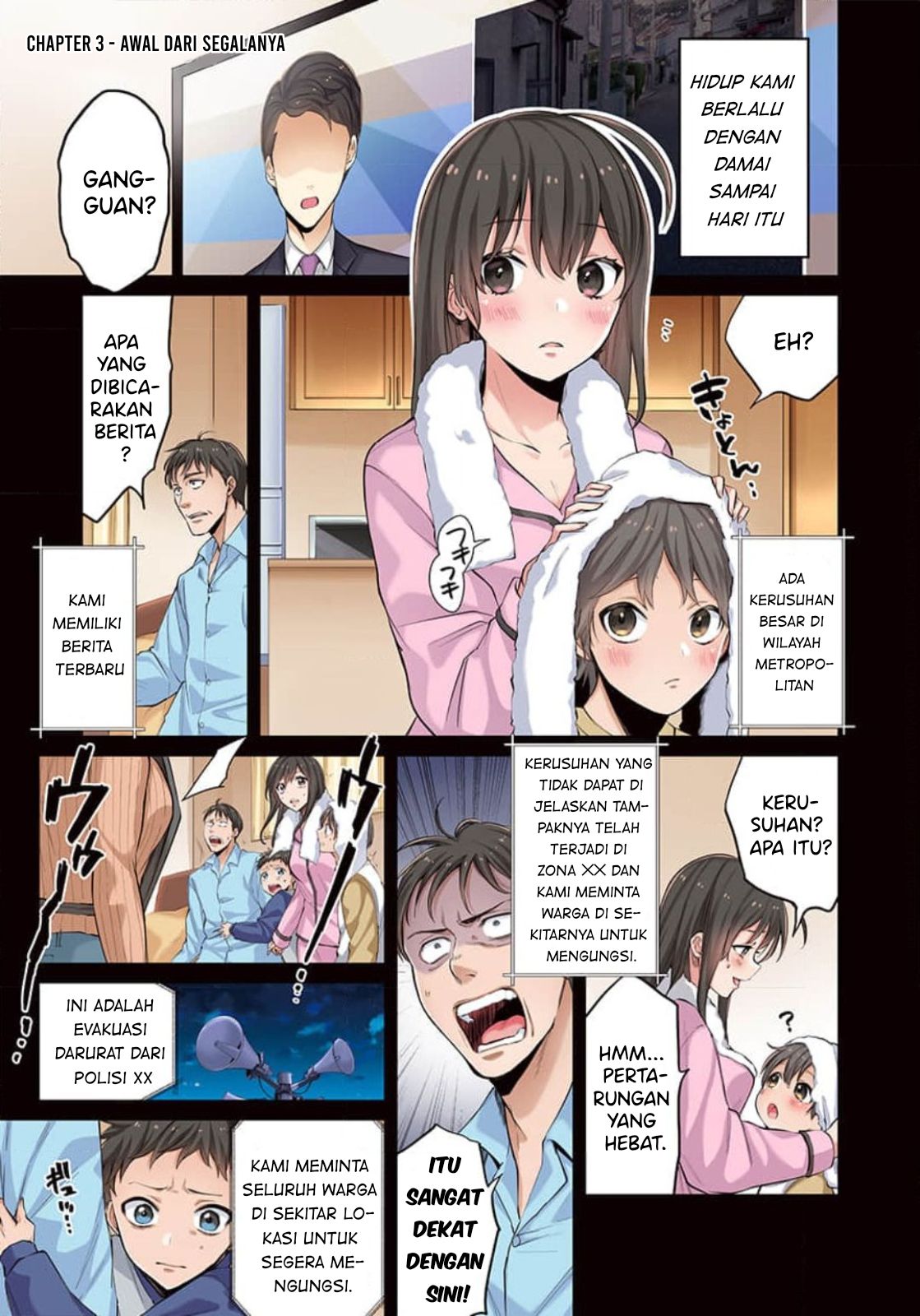 Zombie no Afureta Sekai Ore Dake ga Osowarenai Chapter 3 page 1