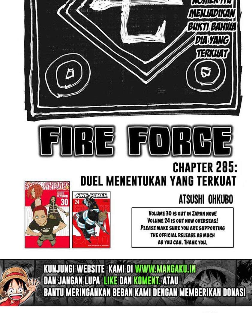 Fire Brigade of Flames Chapter 285