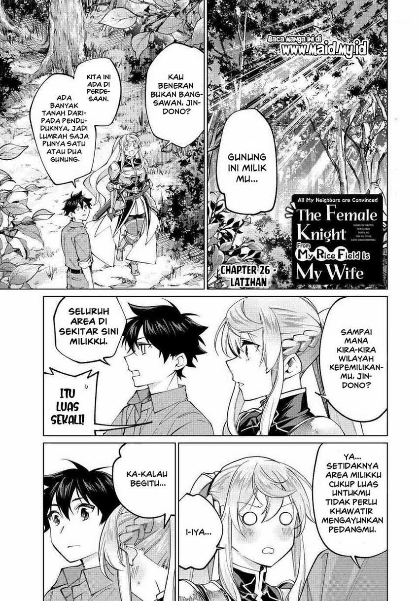 Tanbo de Hirotta Onna Kishi, Inaka de Ore no Yome da to Omowareteiru Chapter 26 page 2
