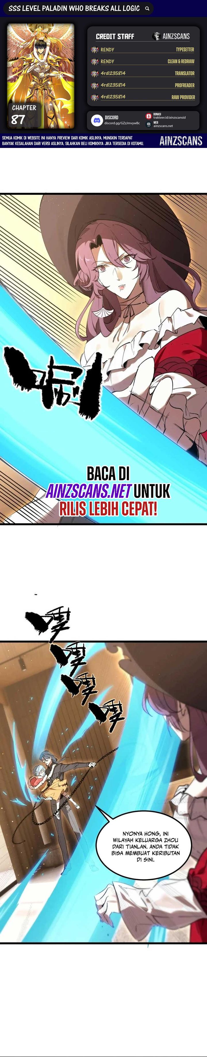 SSS-level Paladin Who Breaks All Logic Chapter 87