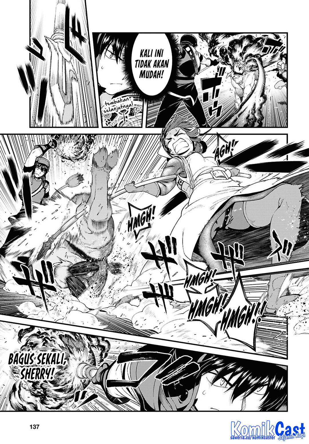 Isekai Meikyuu de Harem wo chapter 93 halaman 4