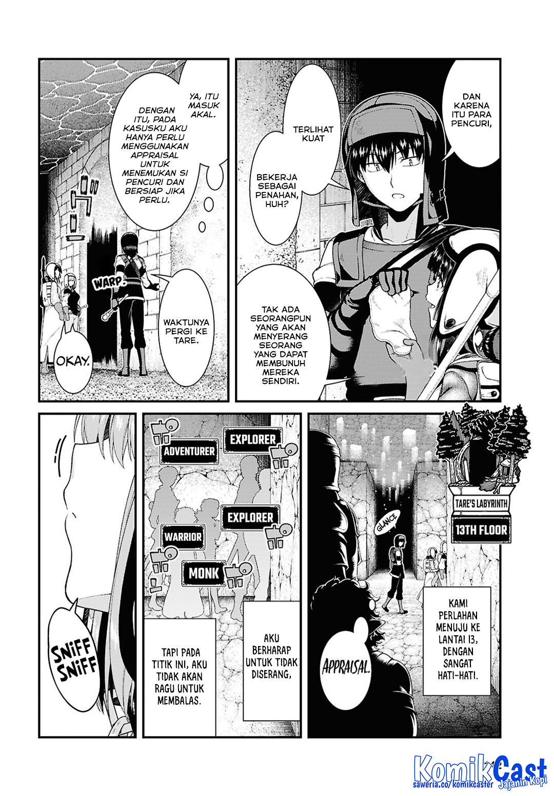 Isekai Meikyuu de Harem wo chapter 93 halaman 9