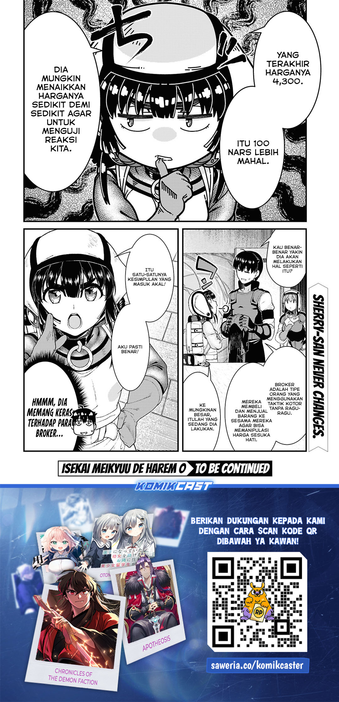 Isekai Meikyuu de Harem wo chapter 93 halaman 13