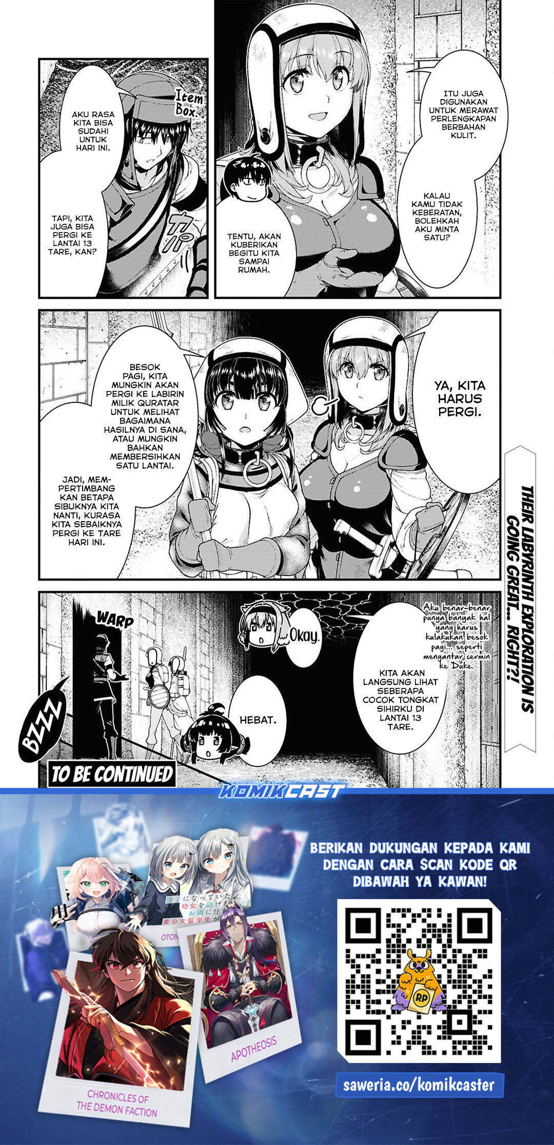 Isekai Meikyuu de Harem wo chapter 94 halaman 17