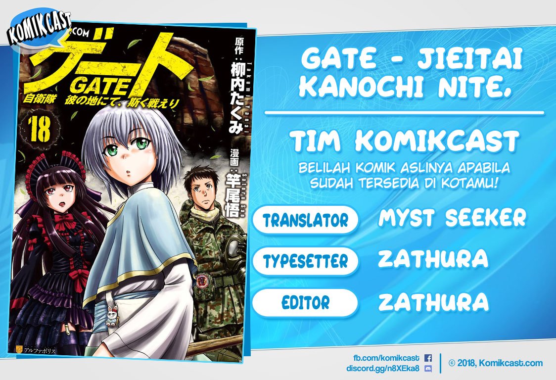 Gate &#8211; Jietai Kare no Chi nite, Kaku Tatakeri Chapter 101.1
