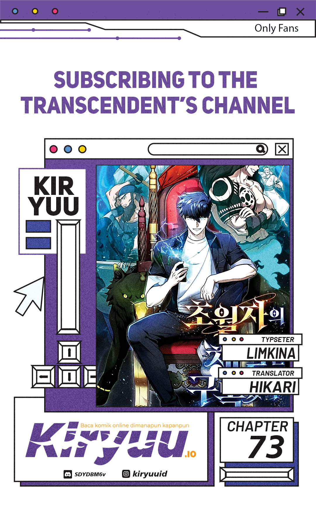 Subscribing to the Transcendent’s Channel Chapter 73