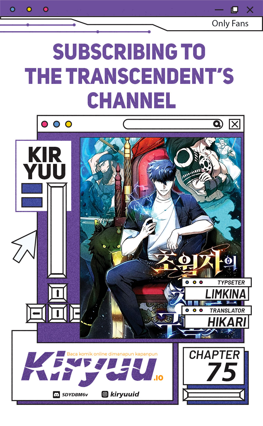 Subscribing to the Transcendent’s Channel Chapter 75