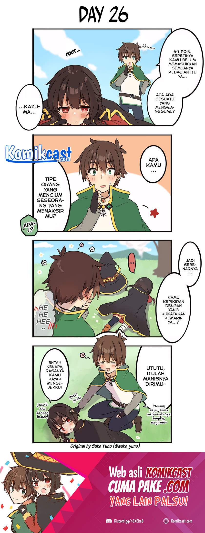 Kono Subarashii Sekai ni Shukufuku wo! – KazuMegu will get married in 100 days Chapter 26 page 1