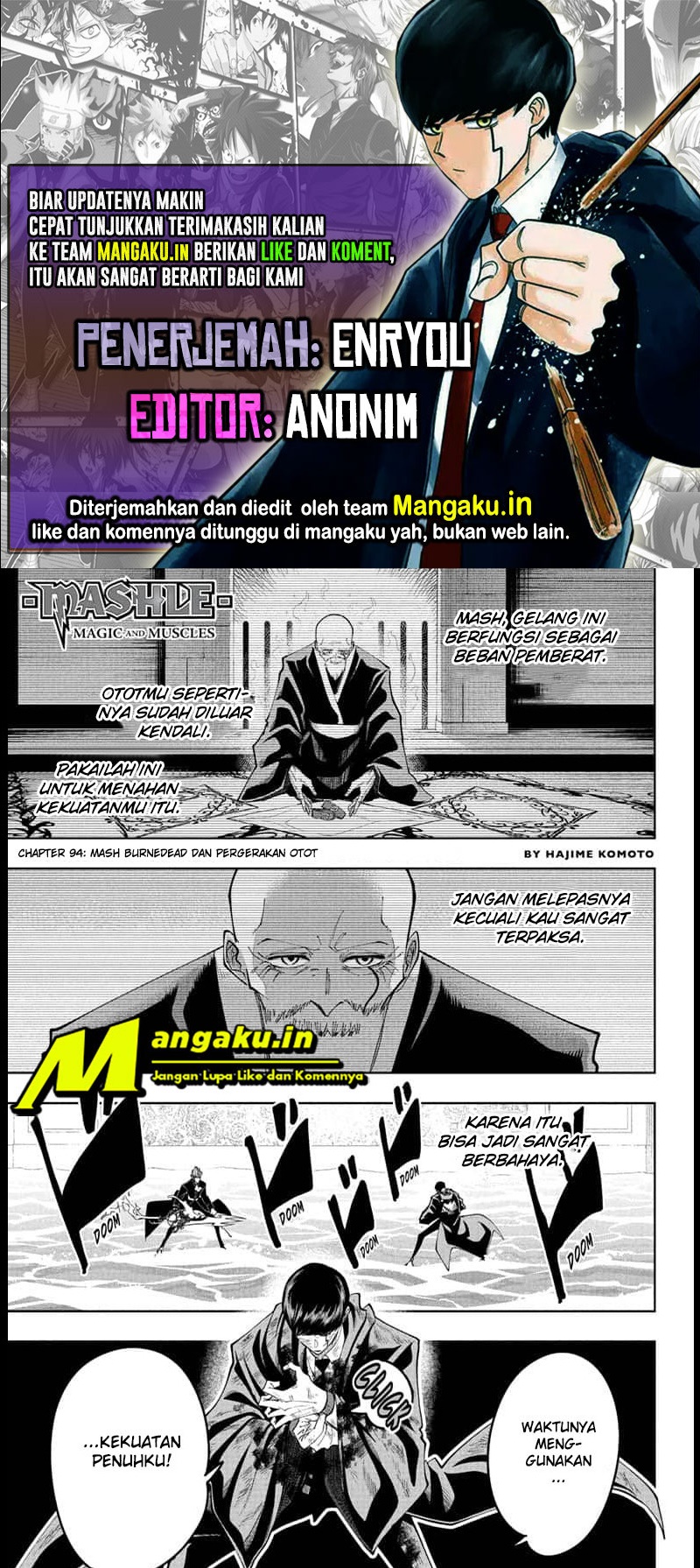 Mashle: Magic and Muscles Chapter 96