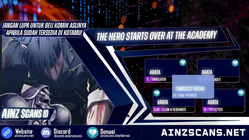 The Hero Starts Over at the Academy Chapter 01