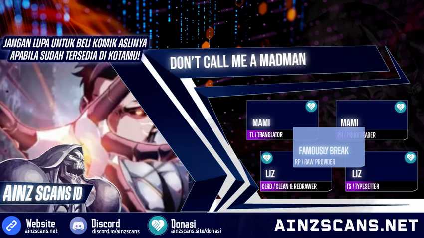 Don’t Call me a Madman Chapter 15