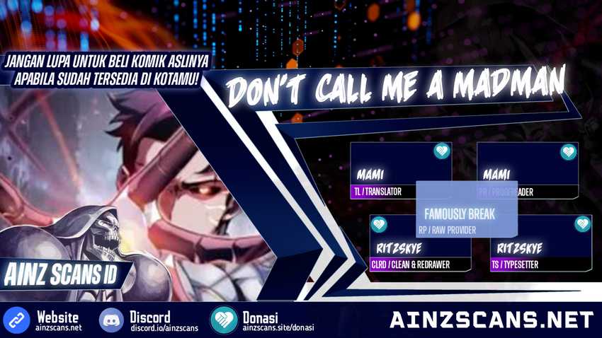 Don’t Call me a Madman Chapter 18