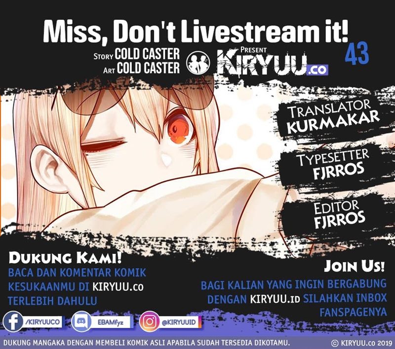 Miss, Don&#8217;t Livestream It! Chapter 43