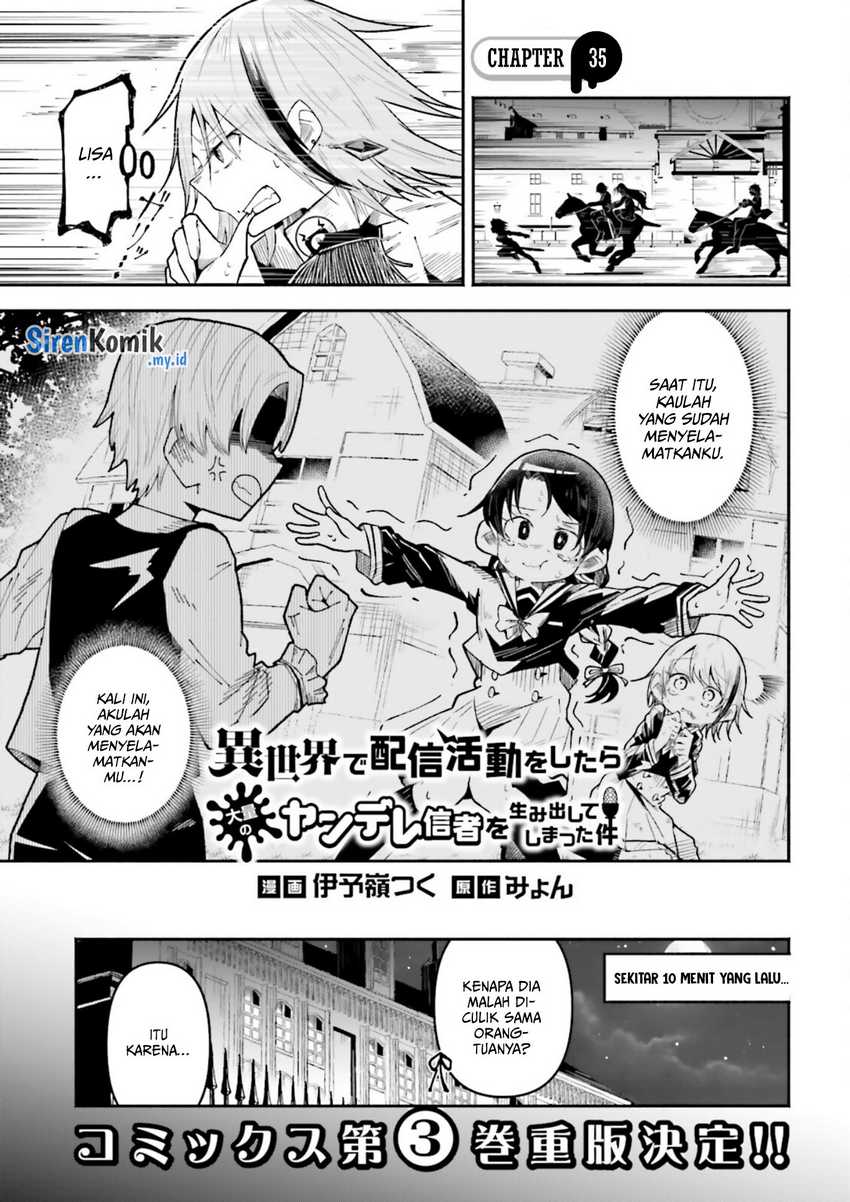 Isekai de Haishin Katsudou wo Shitara Tairyou no Yandere Shinja wo Umidashite Shimatta Ken Chapter 35