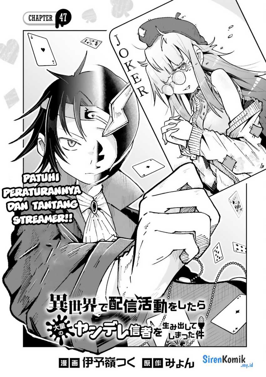 Isekai de Haishin Katsudou wo Shitara Tairyou no Yandere Shinja wo Umidashite Shimatta Ken Chapter 47