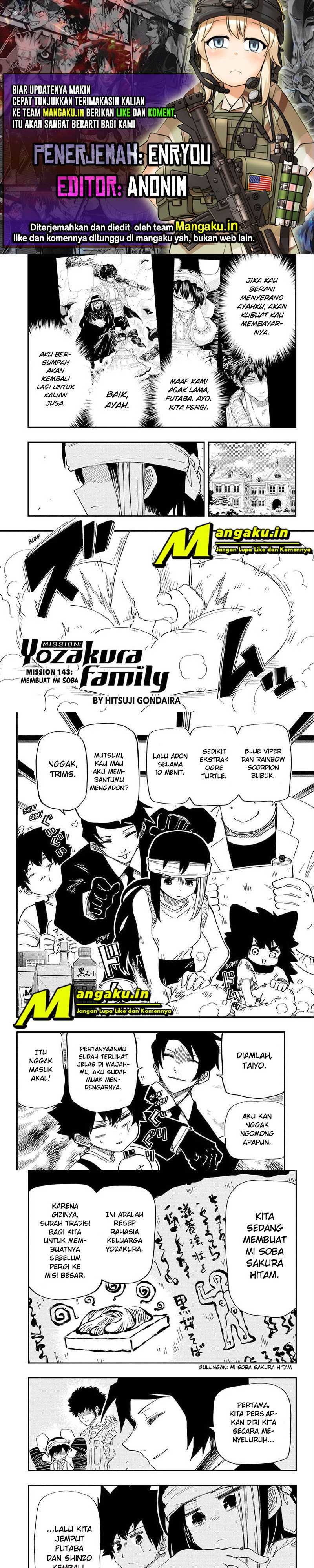Mission: Yozakura Family Chapter 143